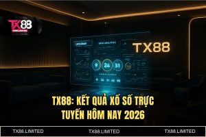 Kết quả xổ số trực tuyến hôm nay 2026: Soi cầu AI & Tỷ lệ 1 ăn 99 tại TX88